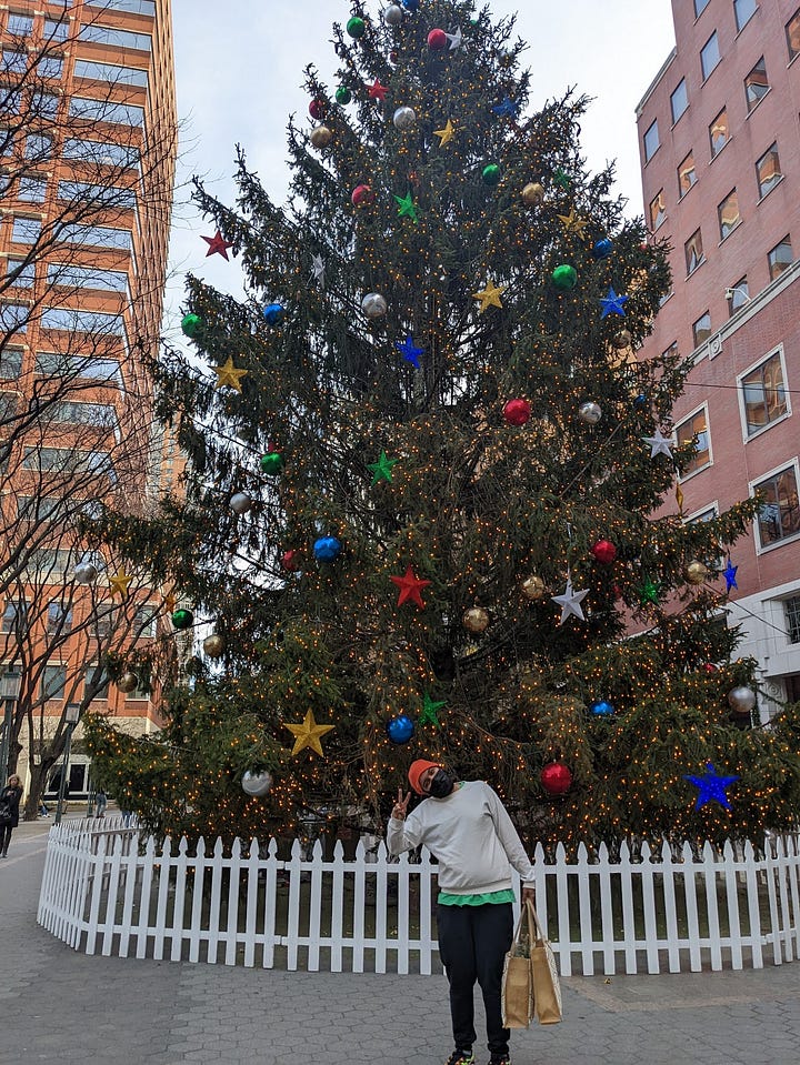 Downtown Brooklyn Christmas tree.