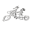A drawing of a person riding a bicycle
AI-generated content may be incorrect. A drawing of a person riding a bicycle
AI-generated content may be incorrect.