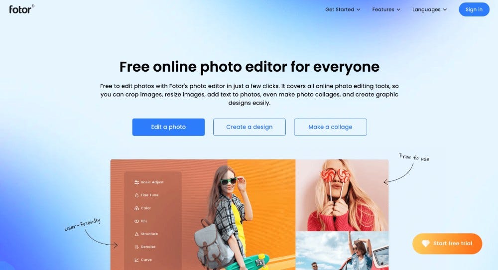 fotor ed i migliori programmi di graphic design