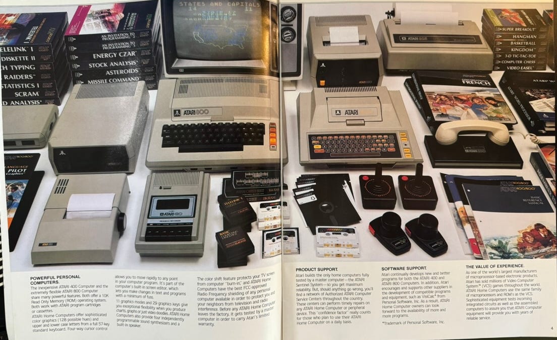 Introduction of the Atari 400/800 in 1979