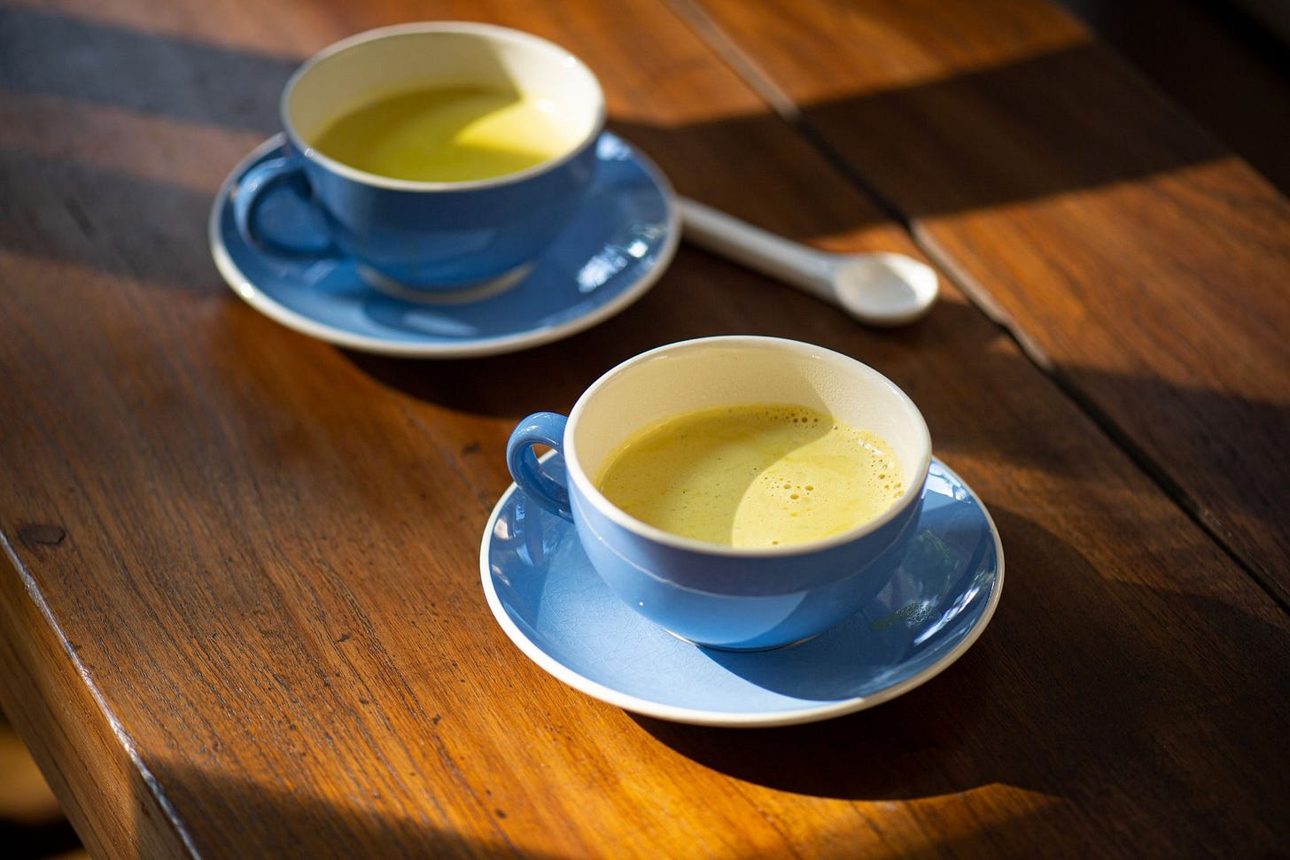 Golden Latte made with Epices Roellinger’s Poudre Jiva, a turmeric spice mix. 