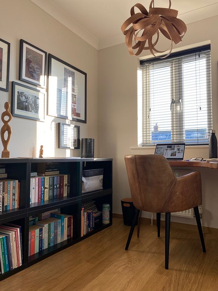 office before and after the bathroom delivery