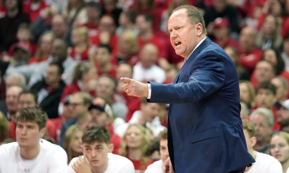 Wisconsin Badgers head basketball coach Greg Gard