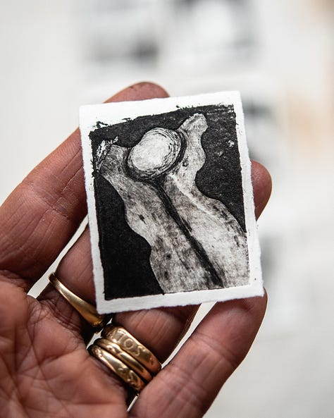 Dry Point wasp gaul seaweed milkweed stick with lichen shell anna's oak leaf