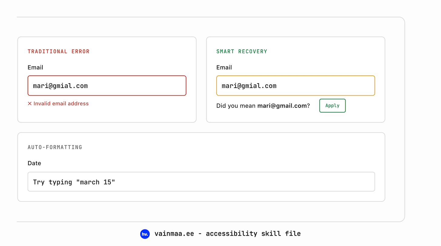 Smart recovery error demonstrated by email error recommending to fix @gmial to @gmail Smart recovery error demonstrated by email error recommending to fix @gmial to @gmail