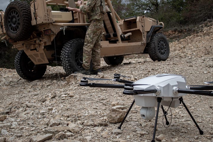 📸 Image Highlights Tethered drone on rugged terrain Depicts military-grade, tethered UAVs used by Border Patrol and DOD to maintain persistent surveillance in remote border regions. defensescoop.com +14 dedrone.com +14 unmannedsystemstechnology.com +14 dhs.gov +6 elistair.com +6 dronexl.co +6 defense.gov Drone hovering near border fence Shows UAV monitoring activity above the U.S.–Mexico fence—illustrating real-world deployment of drone systems for perimeter surveillance. taskandpurpose.com Soldier operating FPV drone Captures first-person-view (FPV) or tethered drone usage by military personnel, emphasizing advanced reconnaissance capabilities. apnews.com +15 dronexl.co +15 taskandpurpose.com +15 Counter-surveillance drone with camera payload Highlights surveillance UAVs equipped with high-resolution optics—tools critical for detection and authorization of border activities. dhs.gov +3 dedrone.com +3 unmannedsystemstechnology.com +3 elistair.com +2 jouav.com +2 dvidshub.net +2