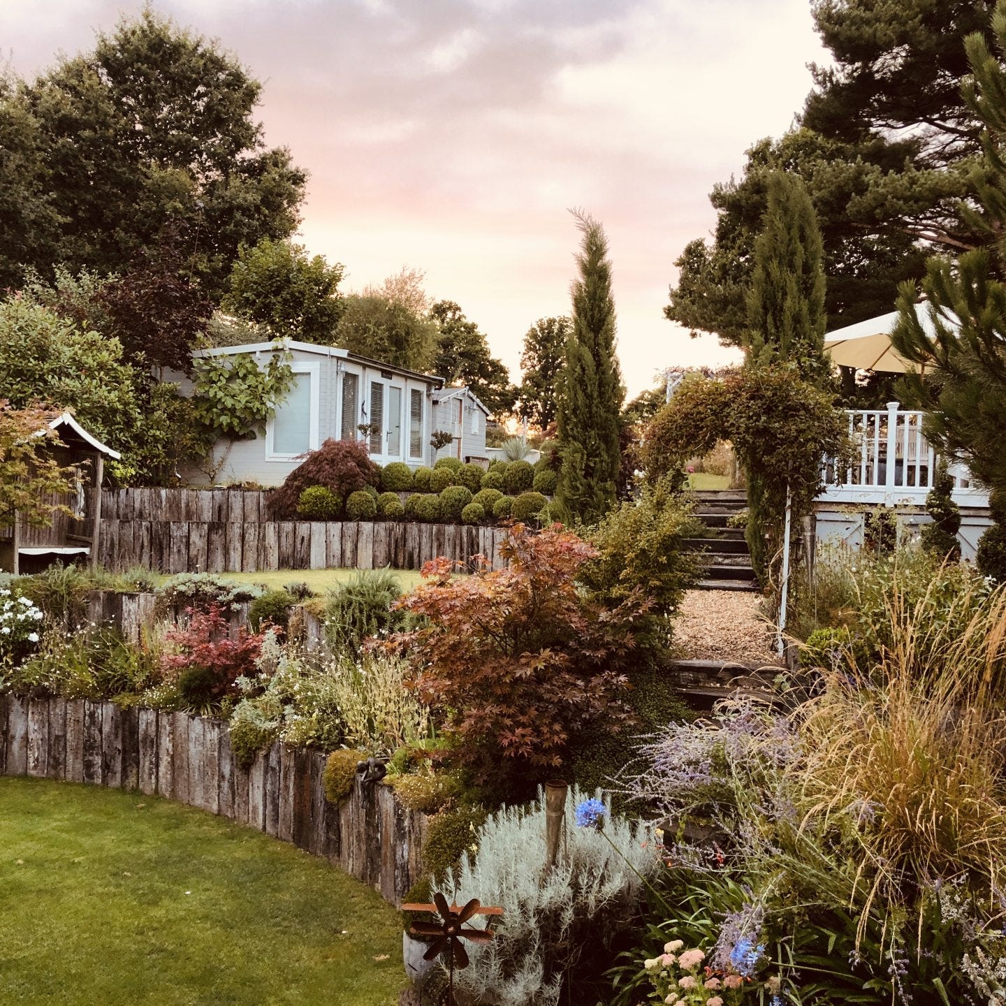 Terraced garden