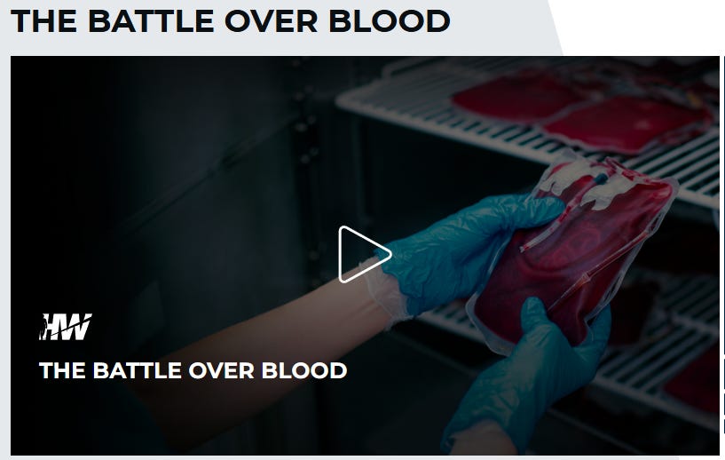 Direct Blood Donation: THE BATTLE OVER BLOOD. Direct Blood Donation: THE BATTLE OVER BLOOD.