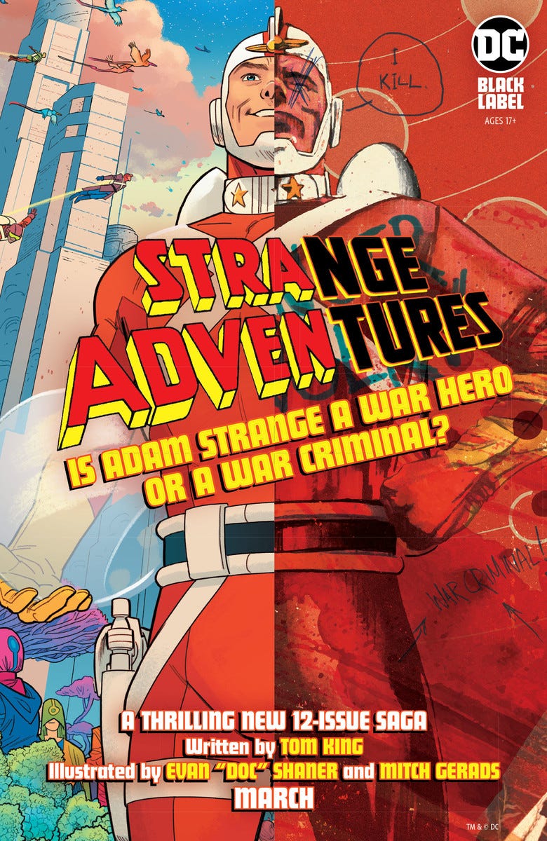 King, Gerads and Shaner's Highly Anticipated 'Strange Adventures' Secures  DC's Black Label Treatment – FIRST COMICS NEWS