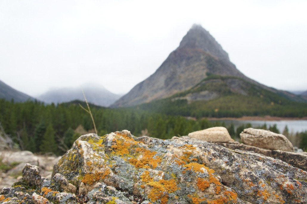 Hiking on the east side of Glacier National Park.