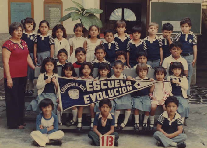 students at the Escuela Evolucion