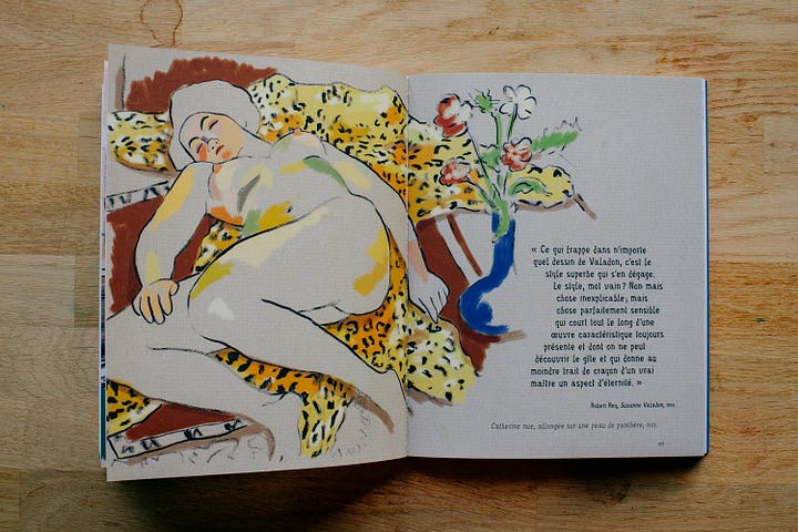 Suzanne Valadon Sans concession Livre Flore Mongin Coline Naujalis