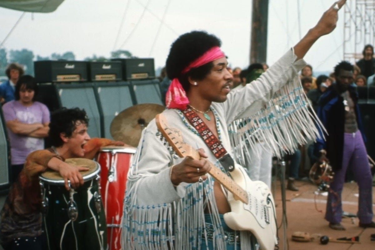 Los 5 shows más explosivos en la carrera de Jimi Hendrix