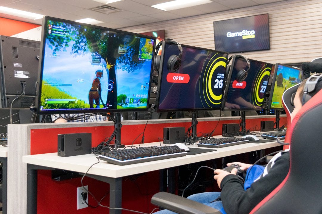 GameStop's experimental stores in Tulsa, Oklahoma. GameStop's experimental stores in Tulsa, Oklahoma.