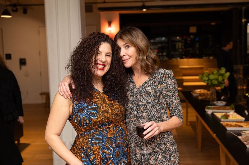 Two women looking into the camera, who are Clare Gustavsson and Alison Taylor