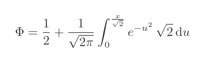 Φ and erf relationship