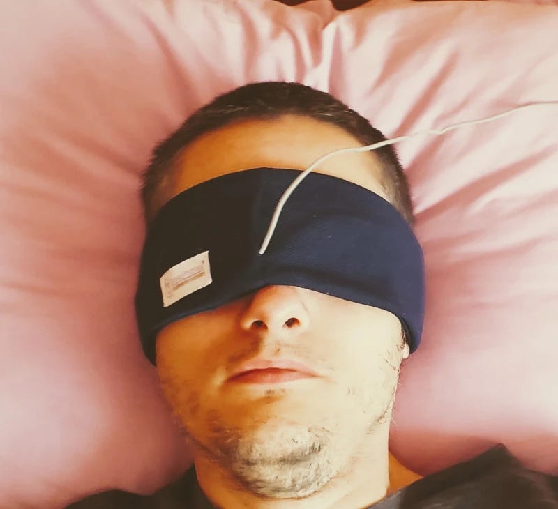 I opted for the corded SleepPhones AcousticSheep Classic instead of the wireless because I don't want blast my skull with EMFs all night. The cord has never gotten tangled up or bothered me while I slept. SleepPhones