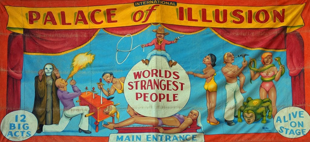 The Palace of Illusions 10-in-1 Sideshow – The Great American Sideshow