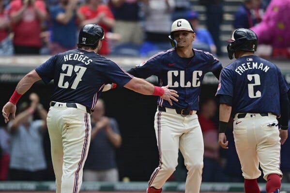 Johnathan Rodriguez drives in go-ahead run for 1st major league hit, Guardians  beat Mets 6-3 | AP News