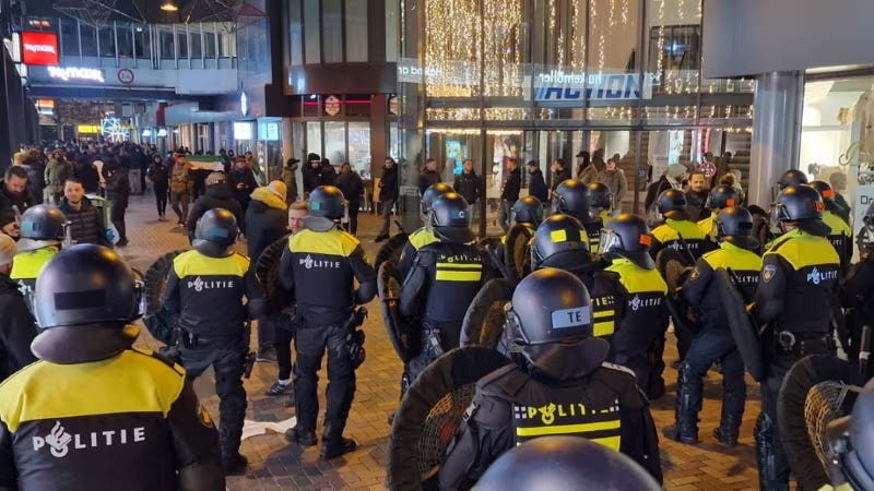 From racist Arab chants to torn Palestinian flags: Did Israeli Maccabi yobs  start the Amsterdam chaos?