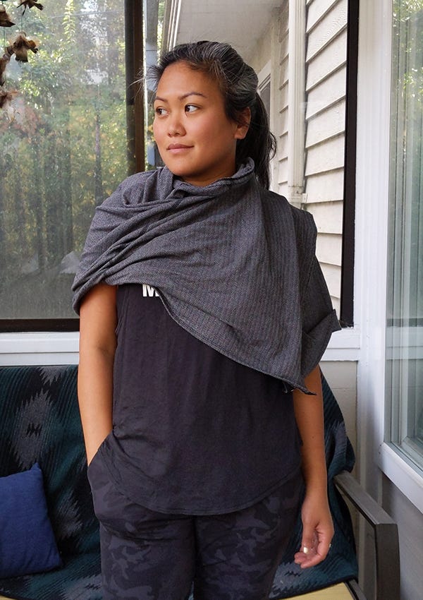 How to Wear lululemon Vinyasa Scarf Over Shoulder Wrap Shawl How to Wear lululemon Vinyasa Scarf Over Shoulder Wrap Shawl