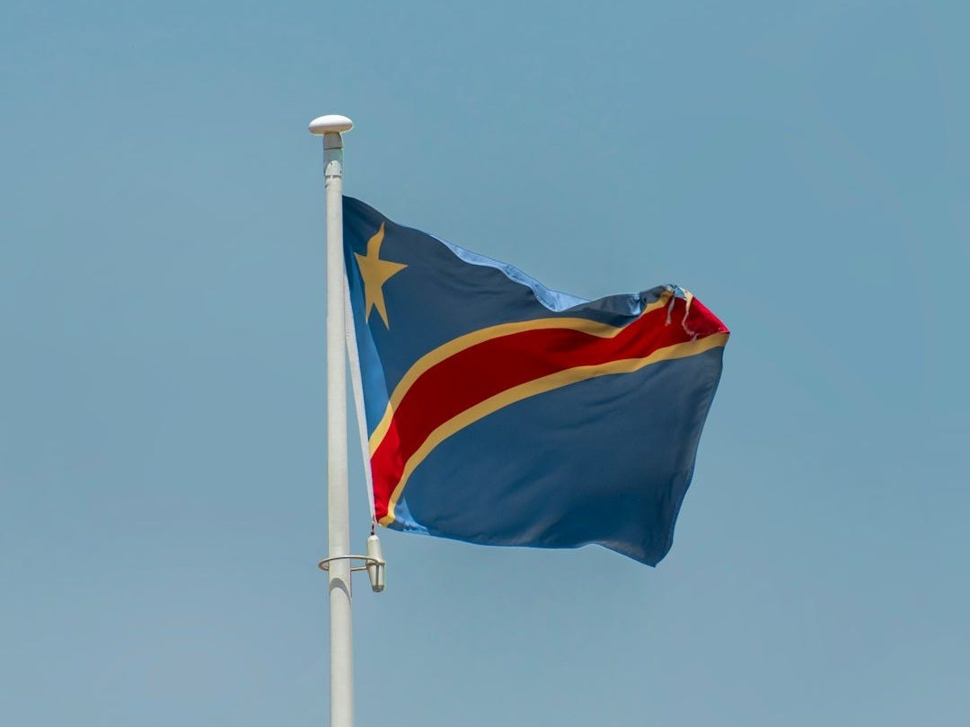 a flag on a pole