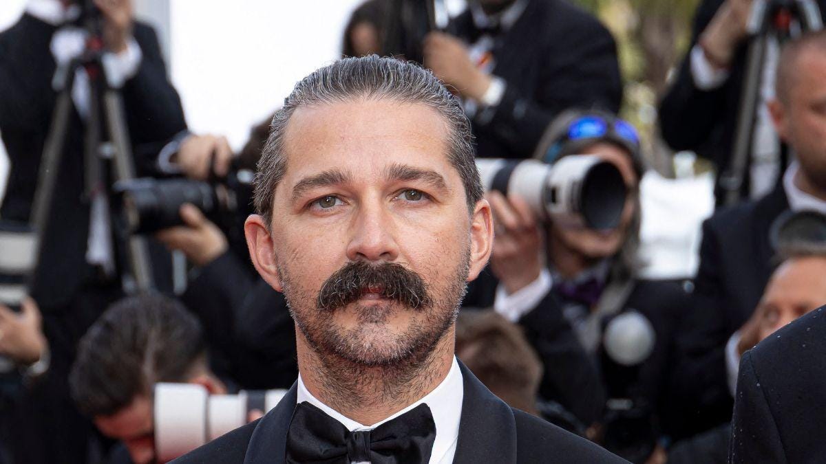 A source said LaBeouf is 'in total denial' about his issues as he faces assault charges following a Mardi Gras arrest.