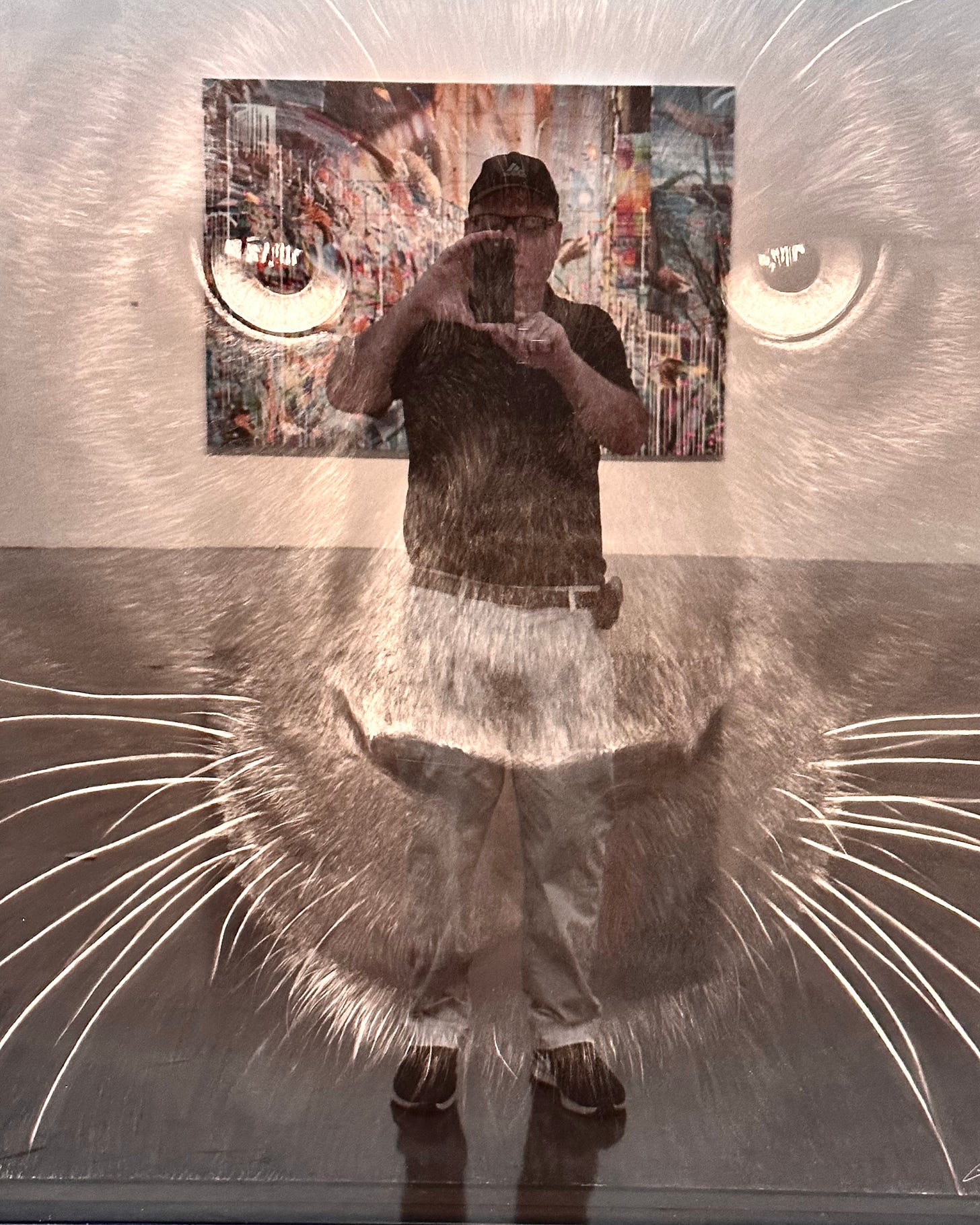 ©Sam Sunshine - self portrait in gallery - Photograph New York
