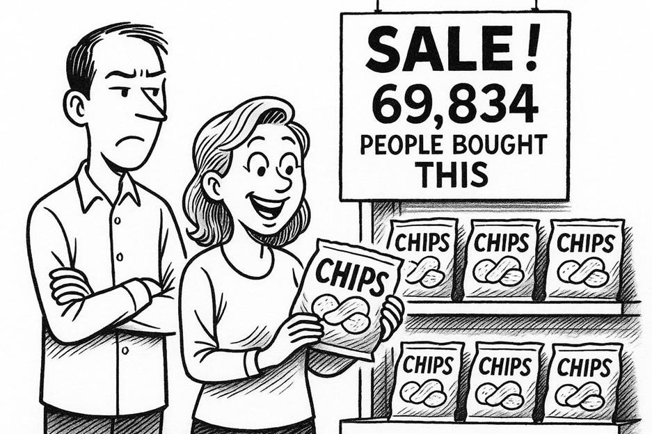 A cartoon of two people holding chips

AI-generated content may be incorrect.