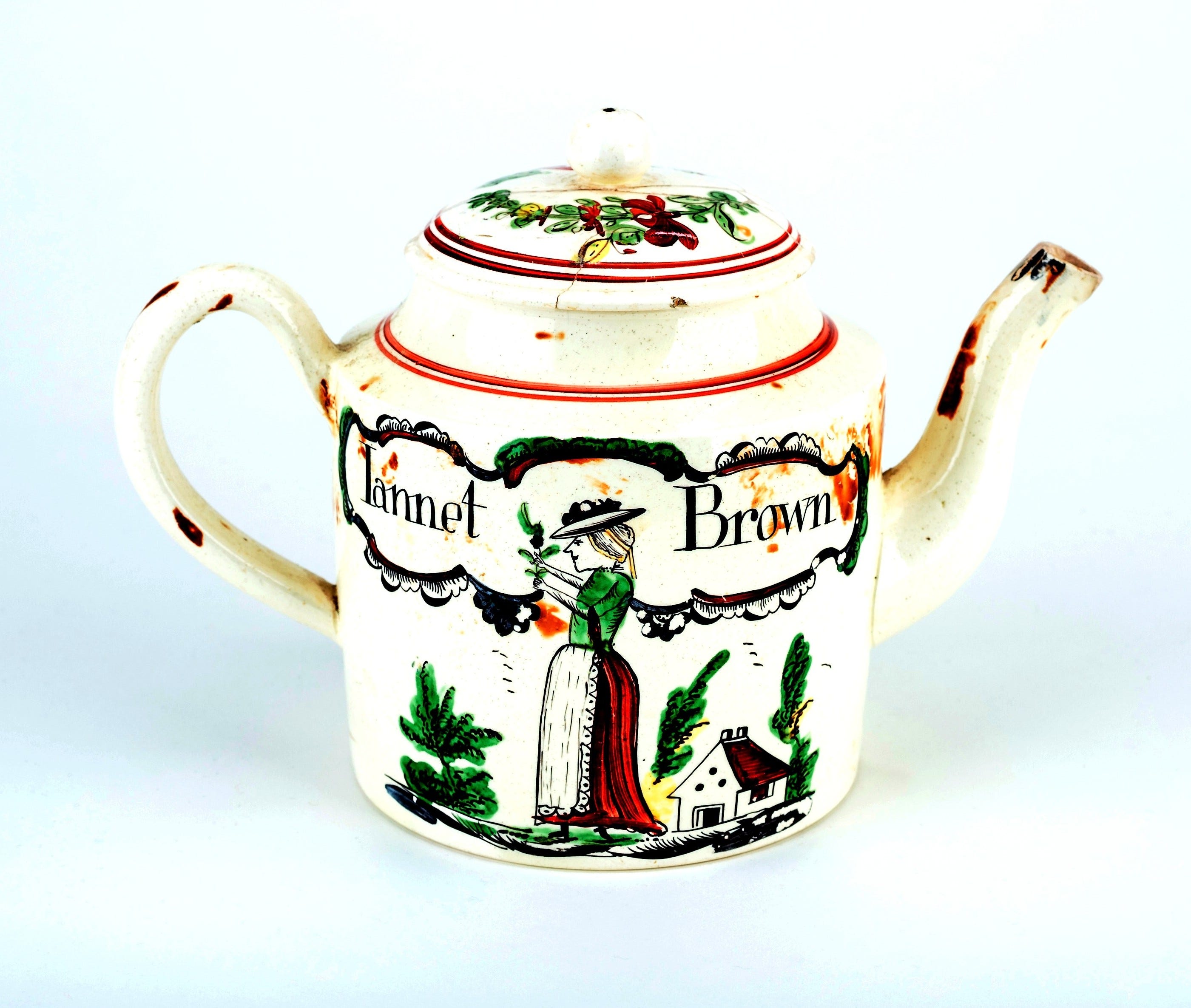 An Important 18th century Teapot Celebrating A Stirling Hammerman!