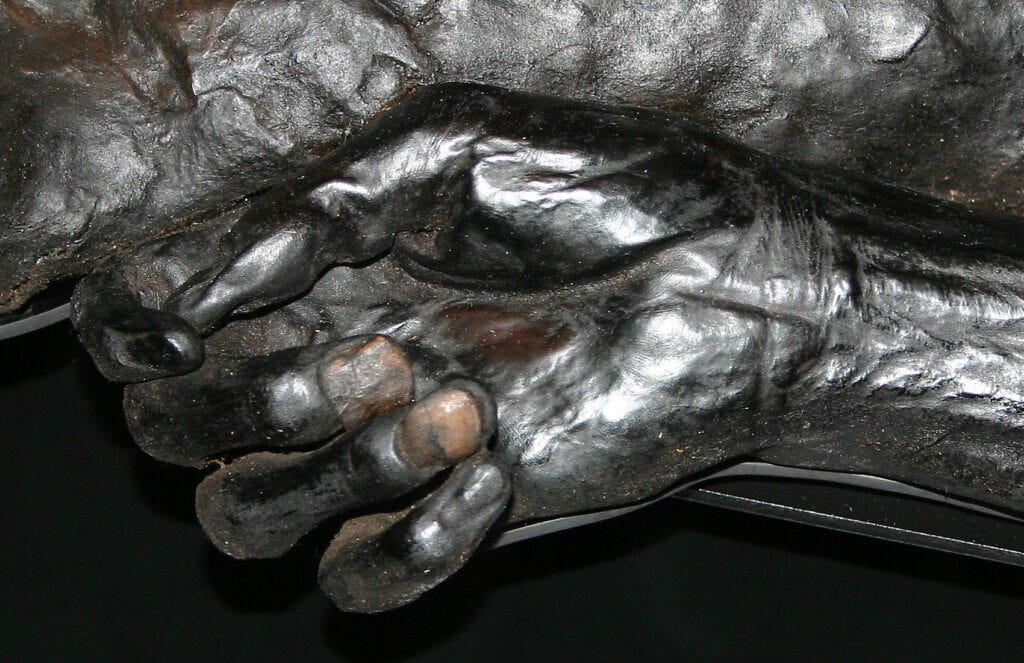 Grauballe Man's hand