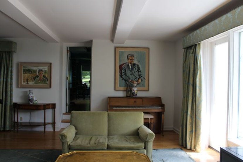 Living room in J. I. Rodale house