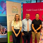 Ash Barty serves up story time surprise at Helensvale Library