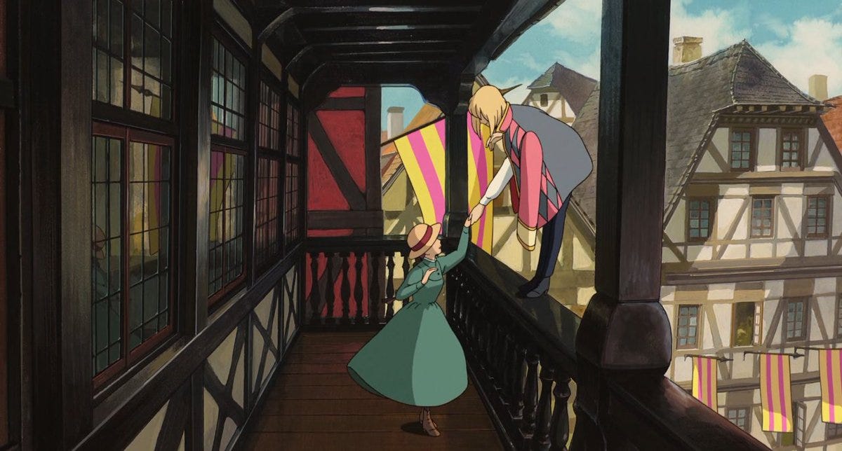 HOWL'S MOVING CASTLE (2004) Cinematography by Atsushi Okui Directed by  Hayao Miyazaki Explore a list of beautiful shots from this animation  studio: https://t.co/hCL34ABnBD