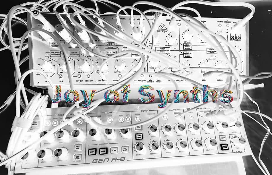Two synthesizers connected by multiple wires