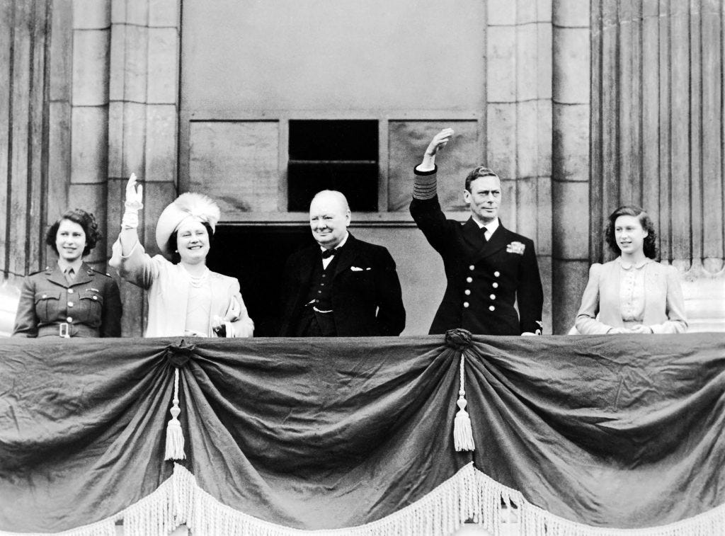 Royal Pictures from History: A moment of unity on VE Day - Royal Central