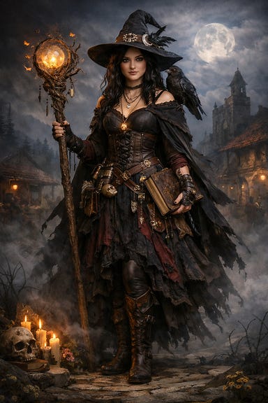 Arabelle Barovian Witch age 22 full portrait Arabelle Barovian Witch age 22 full portrait