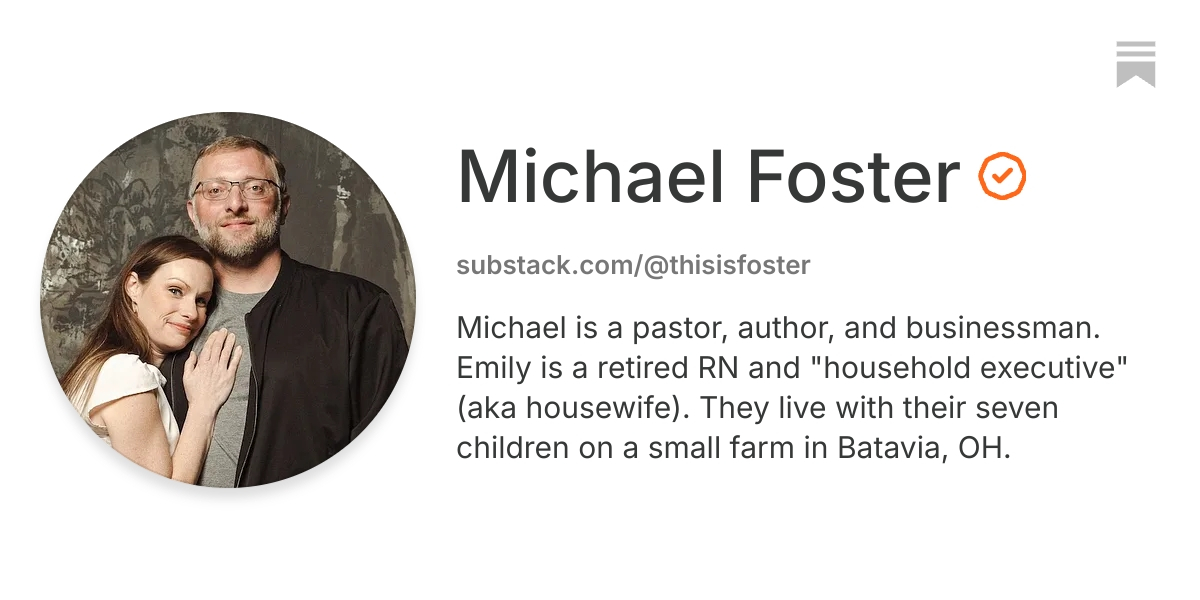 Michael Foster | Substack