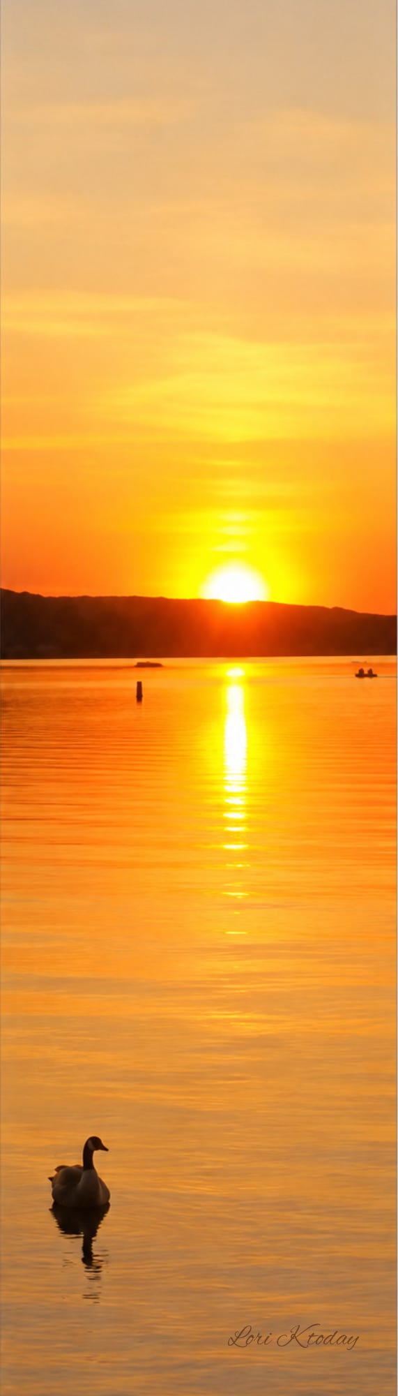 Printable bookmark featuring a sunset reflected on a lake with a lone bird in the foreground. The bookmark is the first keepsake included with Inside the Box. Printable bookmark featuring a sunset reflected on a lake with a lone bird in the foreground. The bookmark is the first keepsake included with Inside the Box.