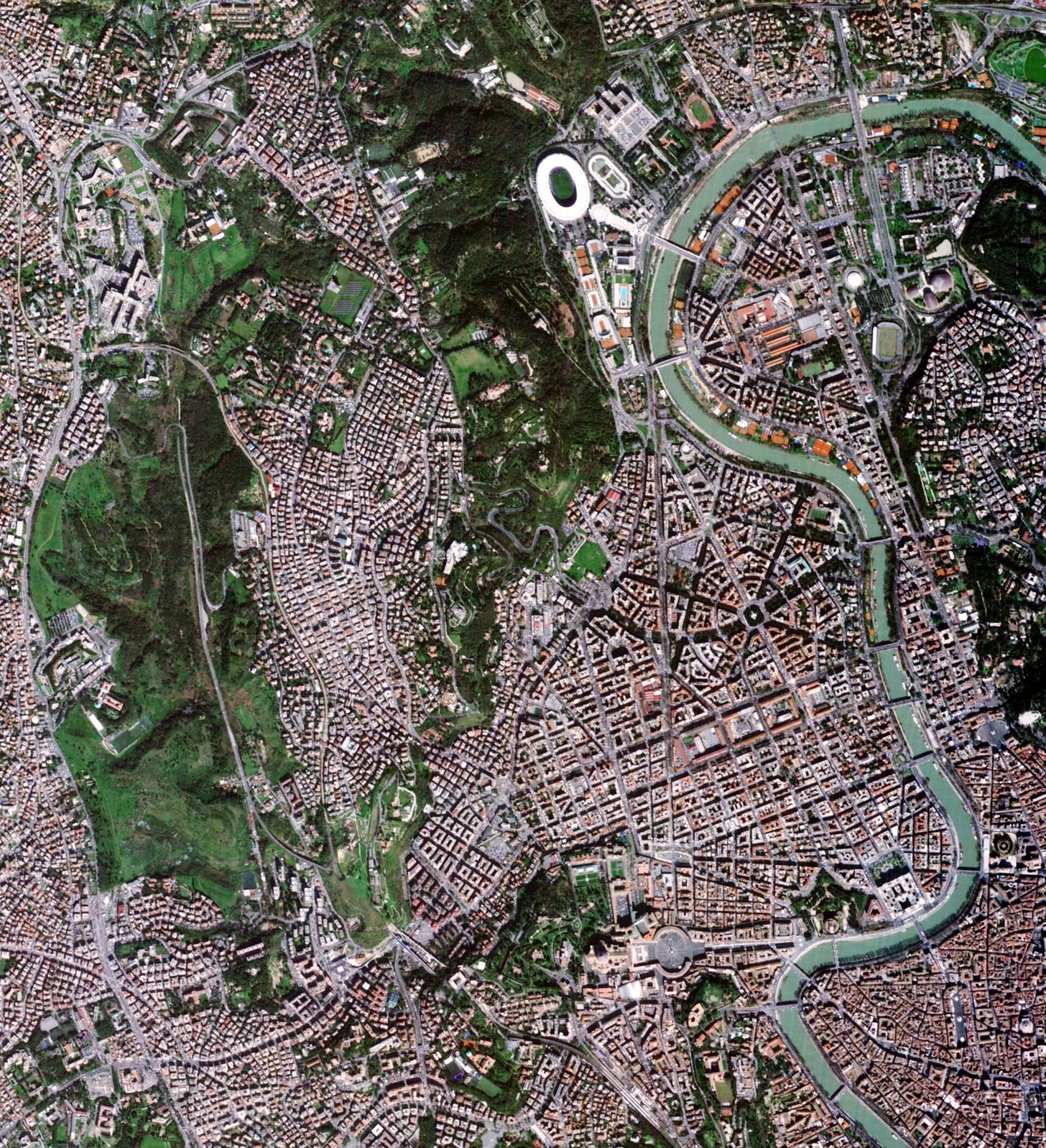 IRIDE first image over Rome