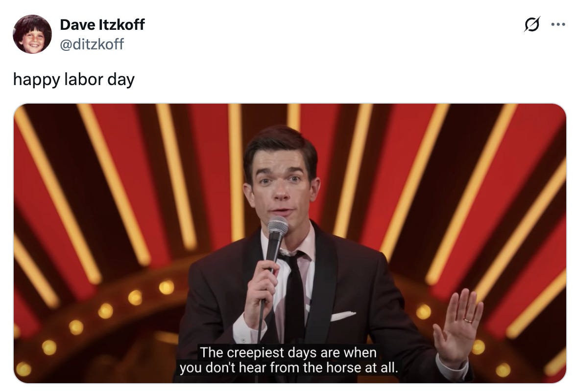   See new posts Conversation Dave Itzkoff @ditzkoff happy labor day