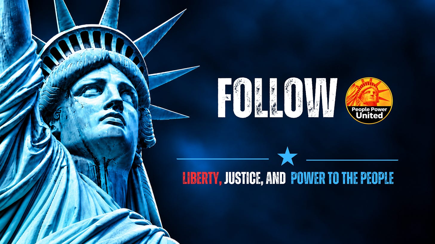 Follow People Power United on Social Media.