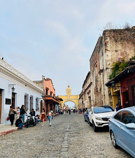 Colourful buildings in Antigua