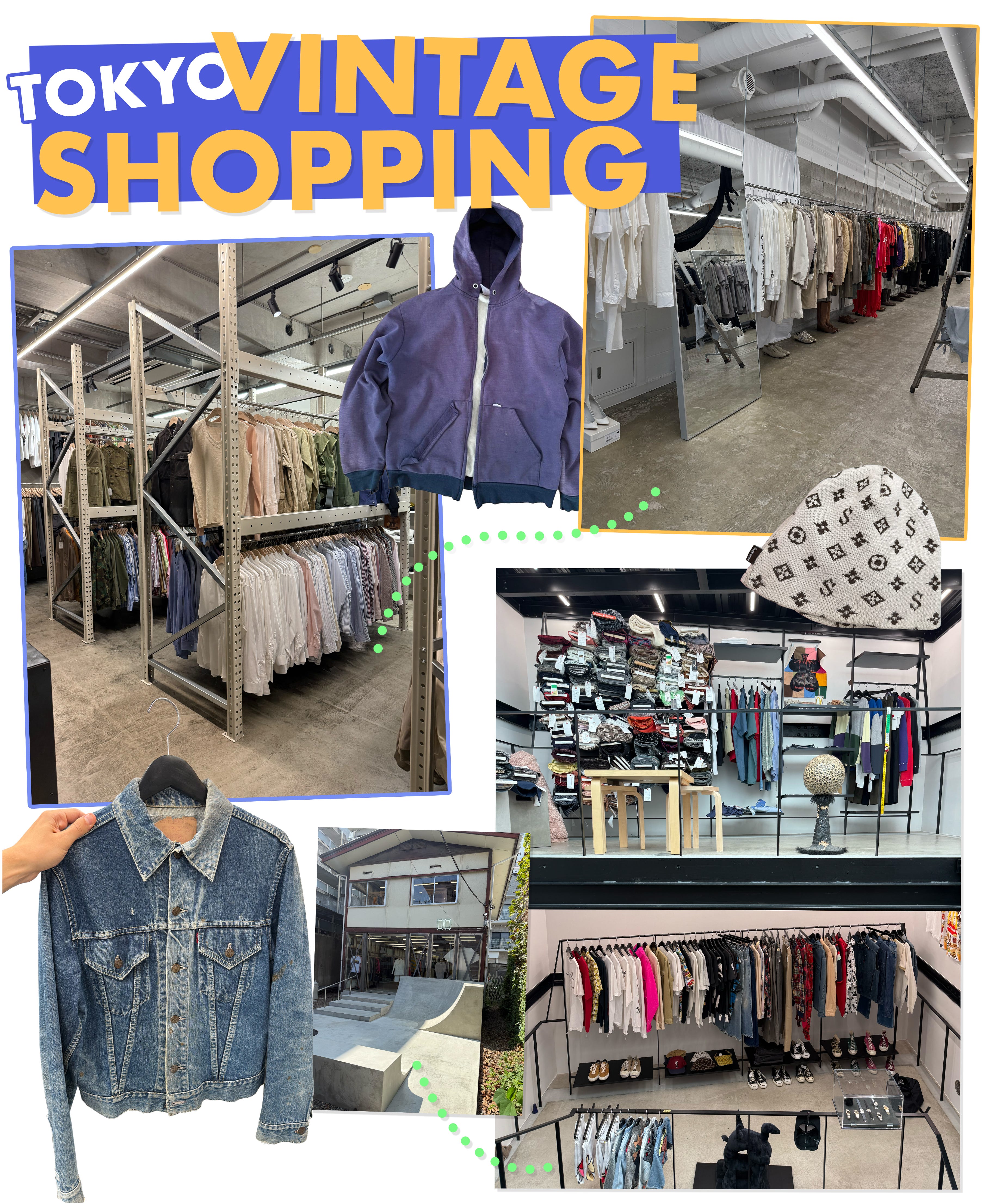 Vintage shopping in Japan - street night live