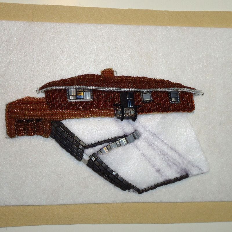 beaded house portrait artwork bead embroidery etsy wedding commission Tila beads custom beaded house portrait artwork bead embroidery etsy wedding commission Tila beads custom
