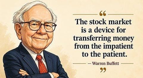 Quote of the day: Warren Buffett on power of patience in investing Quote of the day: Warren Buffett on power of patience in investing