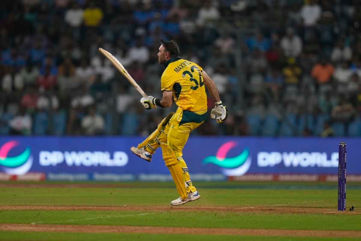 Glenn Maxwell struggled with cramps all through his monster innings