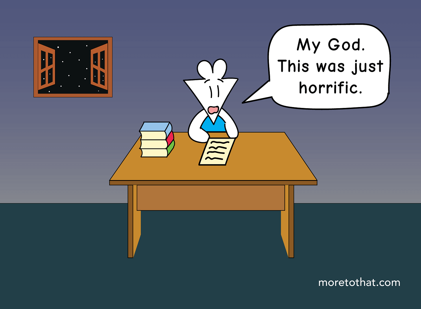 reading old stuff - horrific reading old stuff - horrific