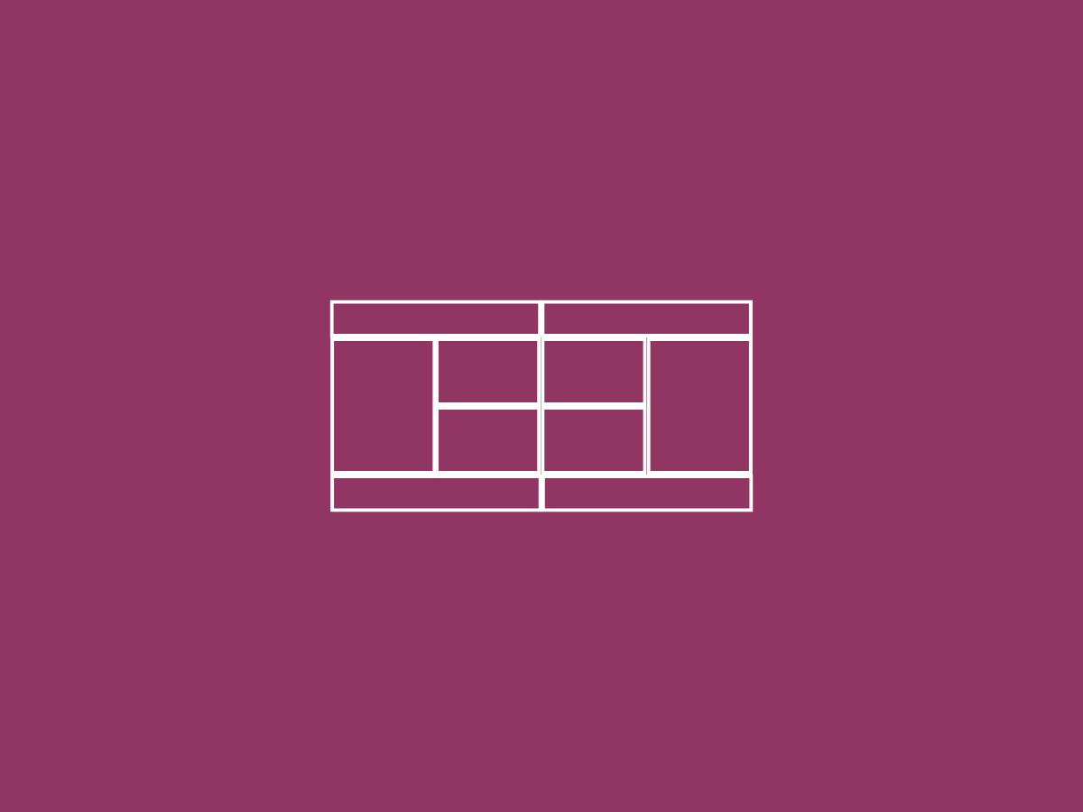 maroon background with a white tennis court on it