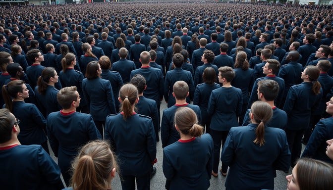 Free Uniform crowd formation Image - Crowd, Uniform, Formation ...